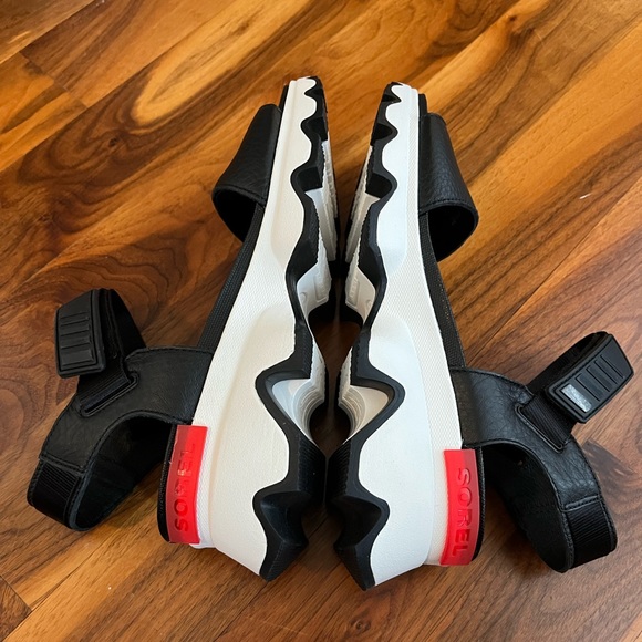 Sorel Women's Kinetic Leather Wedge Sport Sandals Size 9. 5, NEW - Picture 6 of 10